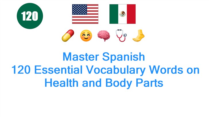 Master Spanish: 120 Essential Vocabulary Words on Health and Body Parts